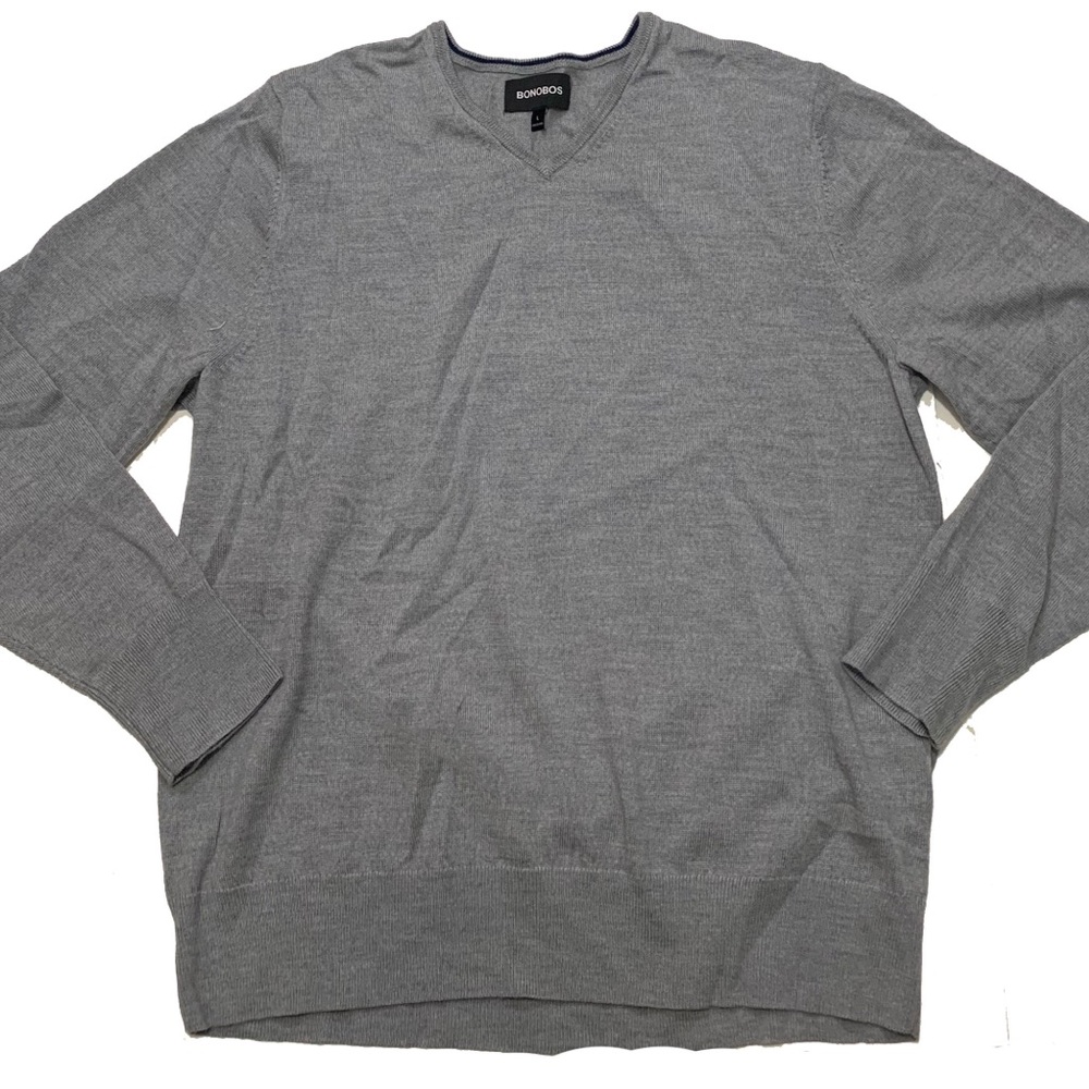 L / Bonobos V neck sweater